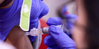 A flu vaccine.