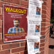 Flyers in support of professor Badar Khan Suri at Georgetown University in Washington.