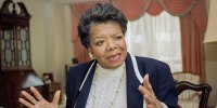 American poet and writer Maya Angelou on Dec. 15, 1992 in Washington, D.C.