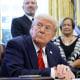 Image: President Trump Signs Executive Orders In The Oval Office
