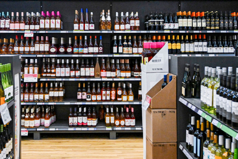 Wine section.