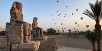 Colossi of Memnon represent King Amenhotep lll, father of Akhenaten.