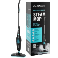 PurSteam Professional Steam Mop | Multi-Surface Floor Cleaner for Hardwood, Tile, Laminate &amp; Carpet | Fast Heating, Lightweight &amp; Chemical-Free Cleaning