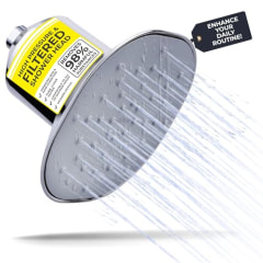 Afina Filtered Shower Head | High Pressure Shower - Reduces Dry Itchy Skin, Dandruff, Eczema, &amp; Dramatically Improves Condition of your Skin, Hair &amp; Nails (Chrome)