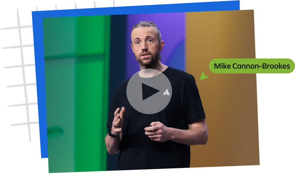 Mike Cannon-Brookes leading a webinar.